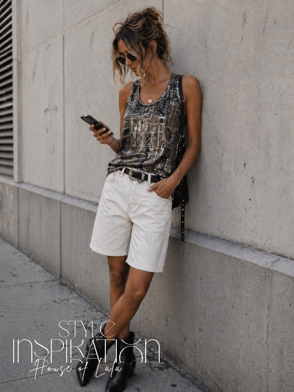 Isabel Marant Metallic Racer Back Tank Top. Rockstar Chic Vibes. Summer Top - Picture 4 of 12